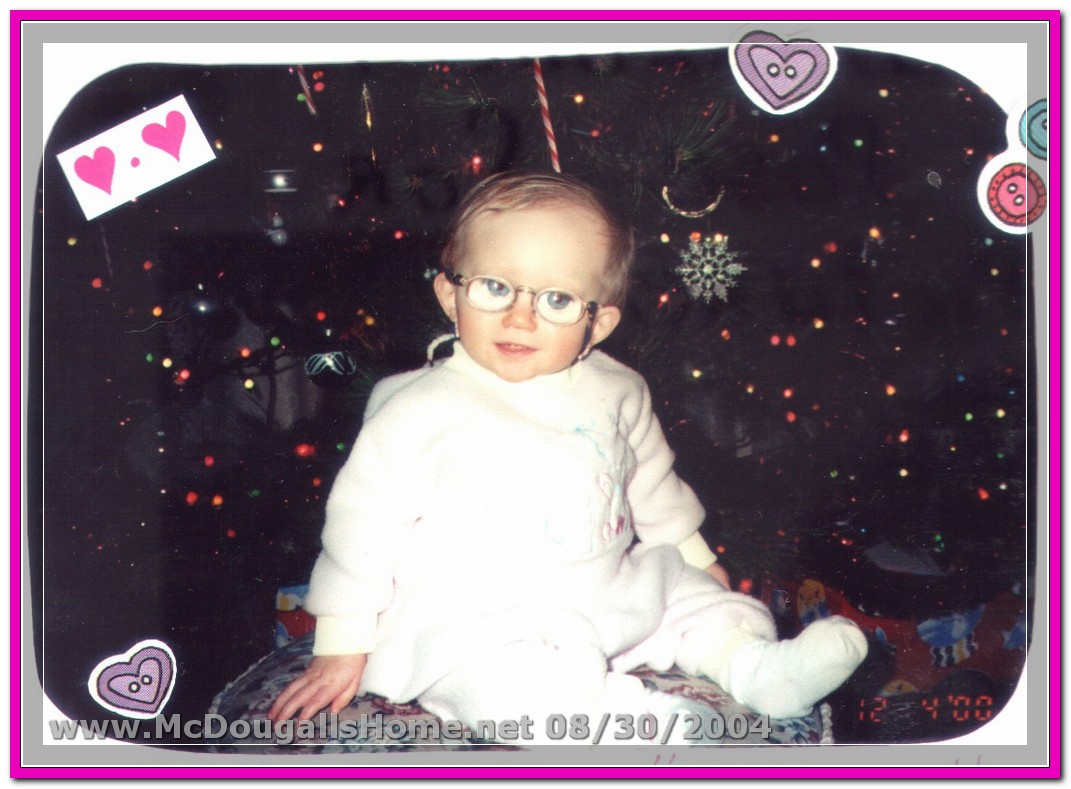 Baby Alia and her "cute" glasses.
